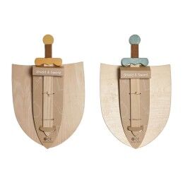 Home ESPRIT|Espada de Brincar Home ESPRIT 28 x 0,5 x 33,5 cm (2 Unidades)