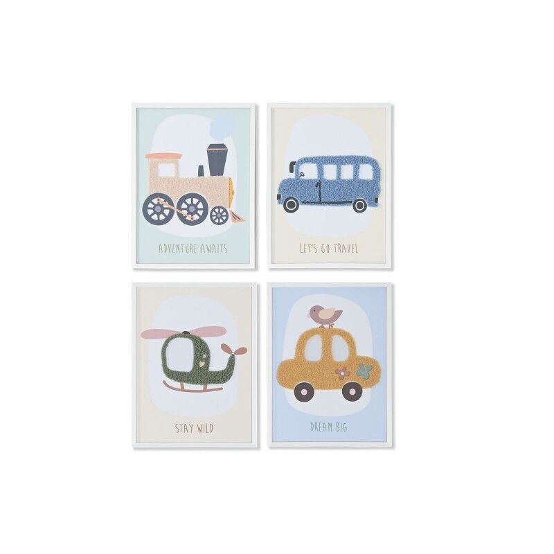 Home ESPRIT|Pintura Home ESPRIT Amarelo Azul Tela 30 x 1,8 x 40 cm (4 Unidades) Home ESPRIT|Pintura Home ESPRIT Amarelo Azul Tela 30 x 1,8 x 40 cm (4 Unidades)