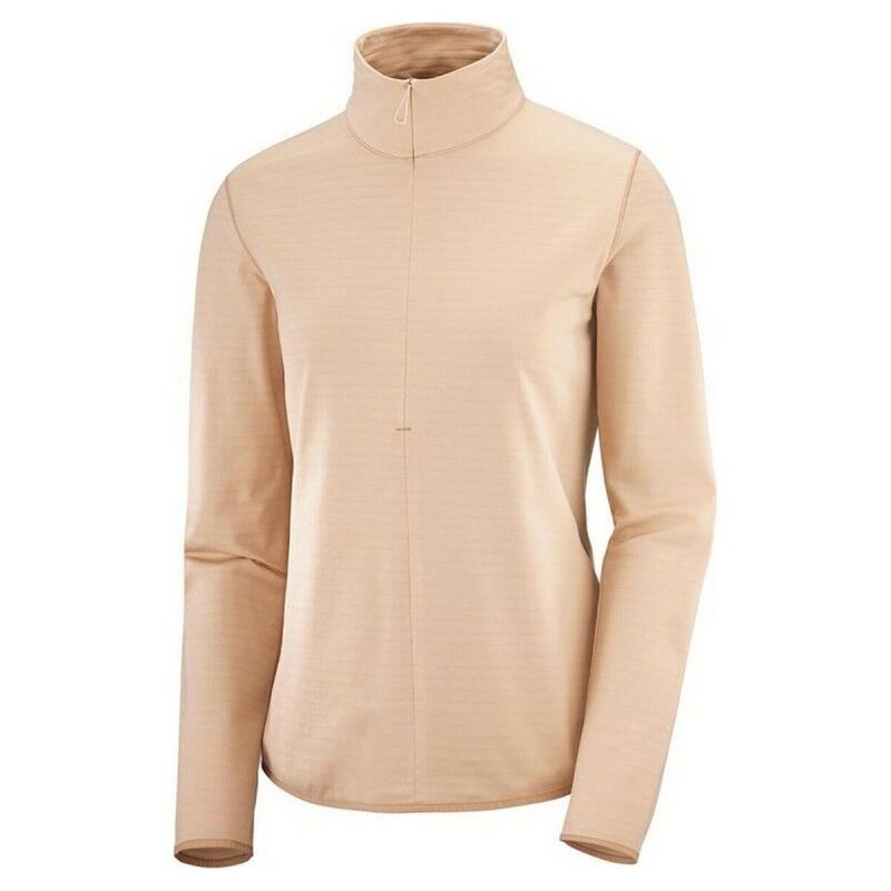 Salomon|Casaco de Desporto para Mulher Salomon Outrack Half Zip Mid Cor de Rosa