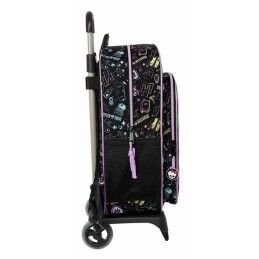 Monster High|Mochila Escolar com Rodas Monster High Preto 33 x 42 x 14 cm