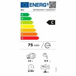 BEKO|Lava-louça BEKO BDFN26440XC Aço 60 cm
