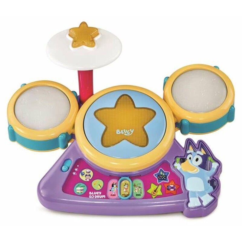 Bluey|Bateria Musical Vtech Plástico 24,2 x 30,9 x 13,1 cm Bluey|Bateria Musical Vtech Plástico 24,2 x 30,9 x 13,1 cm