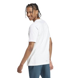 Camisola de Manga Curta Homem Adidas N E TEE IL9470 Branco