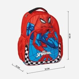 Spider-Man|Mochila Escolar Spider-Man Vermelho 32 x 15 x 42 cm
