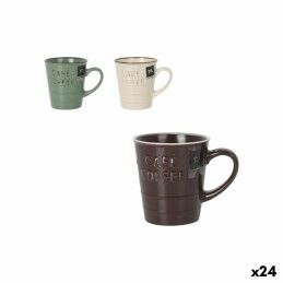 Home ESPRIT|Conjunto de Chávenas de Café Home ESPRIT Branco Bambu Porcelana 200 ml