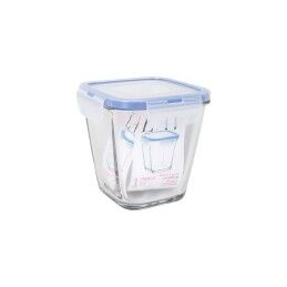 LAV|Lancheira Hermética LAV Azul Transparente 700 ml (8 Unidades)