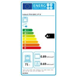 Indesit|Forno Pirolítico Indesit IFW6841JPIX 3300W 71 L