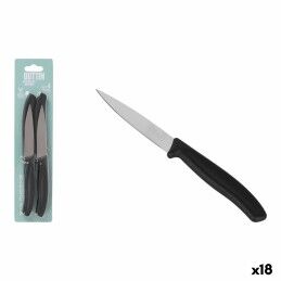 Quttin|Cutelo de Cozinha Quttin Sybarite Preto Prateado 17,5 cm (6 Unidades)