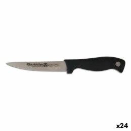 Quttin|Faca para Pão Quttin Black Preto Prateado 24 Unidades 20 cm