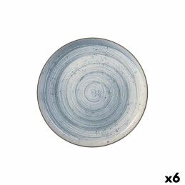 Ariane|Prato Fundo Ariane Coupe Ripple Cerâmica Azul (20 cm) (6 Unidades)