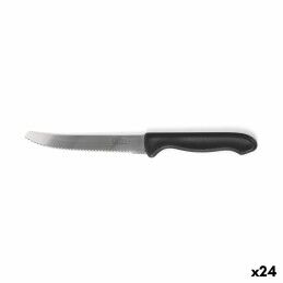 Quttin|Conjunto de Facas Quttin Nero Preto Prateado 3 Peças (12 Unidades)