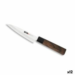 Quttin|Conjunto de Facas Quttin Nero Preto Prateado 3 Peças (12 Unidades)