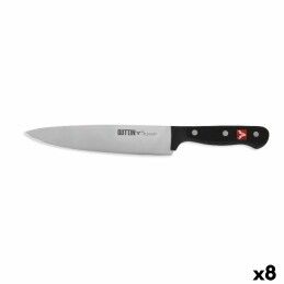 Quttin|Conjunto de Facas Quttin Nero Preto Prateado 3 Peças (12 Unidades)