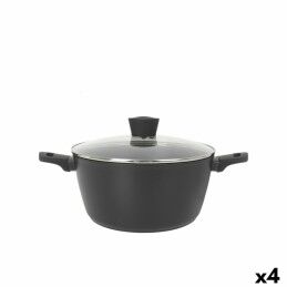 Quttin|Panela com Tampa de Vidro Quttin Caesar Aço ø 26 x 15,5 cm (2 Unidades)