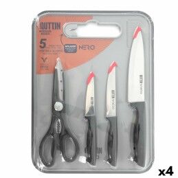 Quid Professional|Faca Santoku Quid Professional Inox Chef Black Preto Metal (Pack 6x)