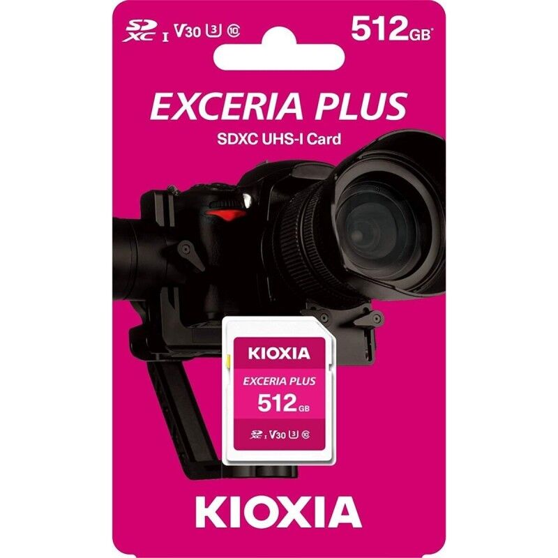 Kioxia|Cartão de Memória Micro SD com Adaptador Kioxia PLUS UHS-I C10 R98 512 GB
