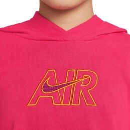 Nike|Camisola com Capuz Menina  CROP HOODIE  Nike DM8372 666  Cor de Rosa