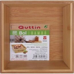 Quttin|Taça para Aperitivos Quttin Bambu 16 x 16 x 5 cm (12 Unidades)