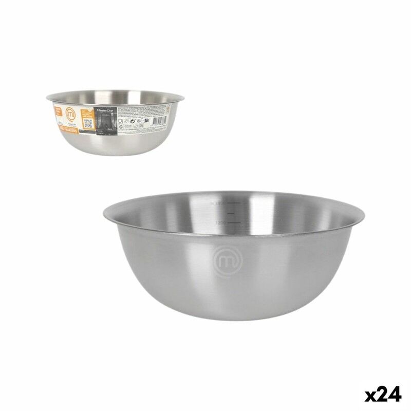 MasterChef|Tigela MasterChef Aço inoxidável 2 L 2L 22 x 8,7 cm (24 Unidades)