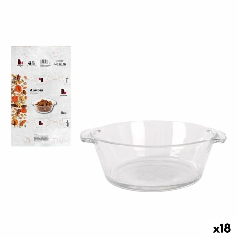 Arcoglass|Conjunto para Aperitivos Arcoglass Anubis Vidro 4 Peças (18 Unidades) Arcoglass|Conjunto para Aperitivos Arcoglass Anubis Vidro 4 Peças (18 Unidades)