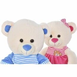 DKD Home Decor|Urso de Peluche DKD Home Decor Bege Azul Cor de Rosa Infantil Urso 25 x 25 x 50 cm (2 Unidades)