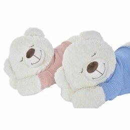 DKD Home Decor|Urso de Peluche DKD Home Decor 70 x 30 x 30 cm Azul Cor de Rosa Branco Infantil (2 Unidades)