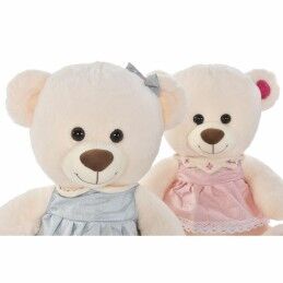 DKD Home Decor|Urso de Peluche DKD Home Decor Bege Cor de Rosa Verde Infantil 20 x 20 x 50 cm Urso (2 Unidades)