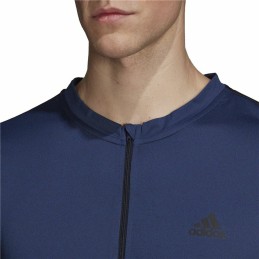 Camisola de Manga Comprida Homem Adidas Training 1/4-Zip Azul escuro