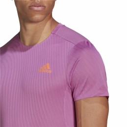 Camisola de Manga Curta Homem Adidas Adizero Speed Rosa-escuro