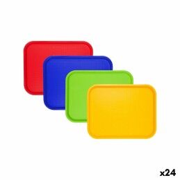 Kinvara|Cesto para Servir Aperitivos Kinvara 50687 Prateado Ferro 24 x 13 x 11 cm (24 Unidades)