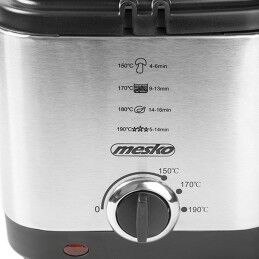 Mesko|Fritadeira Mesko MS 4910 Preto Prateado 900 W 1,5 L