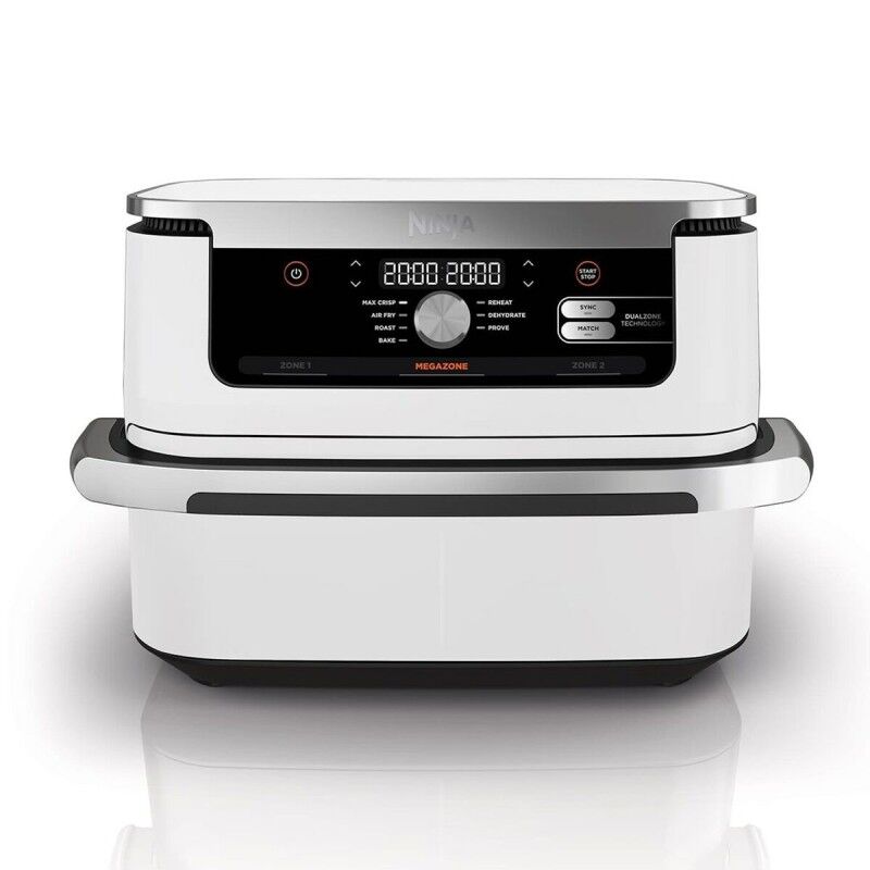 NINJA|Fritadeira de Ar NINJA AF500EUWH Branco Prateado 2470 w 10,4 L NINJA|Fritadeira de Ar NINJA AF500EUWH Branco Prateado 2470 w 10,4 L