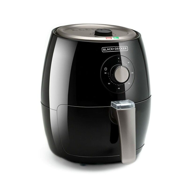 Black & Decker|Fritadeira de Ar Black & Decker BXAF2500E Preto 1500 W 2,5 L Black & Decker|Fritadeira de Ar Black & Decker BXAF2500E Preto 1500 W 2,5 L