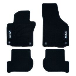 Sparco|Conjunto de Tapetes de Carro Sparco SPCF500RD Preto/Vermelho Preto Vermelho (3 pcs)