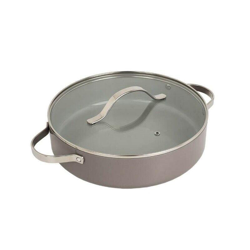 Feel Maestro|Frigideira Feel Maestro MR-4009-28S Cinzento Metal Alumínio Ø 28 cm Feel Maestro|Frigideira Feel Maestro MR-4009-28S Cinzento Metal Alumínio Ø 28 cm