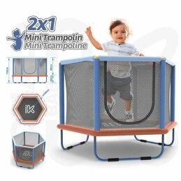 Ociotrends|Cama Elástica Infantil com Rede de Segurança Ociotrends 140 X 110 CM