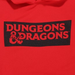 Polar com Capuz Unissexo Dungeons & Dragons Logo Vermelho