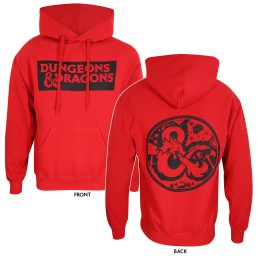 Polar com Capuz Unissexo Dungeons & Dragons Logo Vermelho