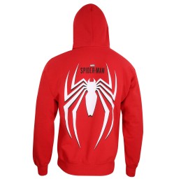 Polar com Capuz Unissexo Spider-Man Spider Crest Vermelho