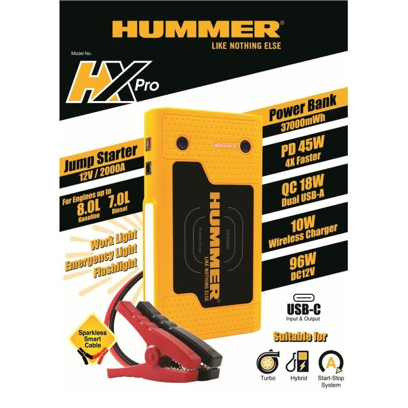 Hummer|Arrancador Hummer HUMMHXPRO 12 V 10000 Ah