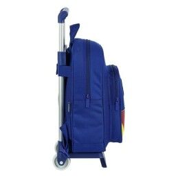 F.C. Barcelona|Mochila Escolar com Rodas 705 F.C. Barcelona Azul 27 x 33 x 10 cm