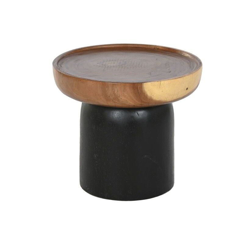 Home ESPRIT|Mesa de apoio Home ESPRIT Castanho Preto 39 x 39 x 35 cm