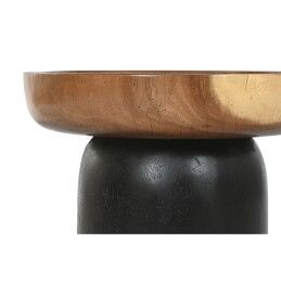 Home ESPRIT|Mesa de apoio Home ESPRIT Castanho Preto 39 x 39 x 35 cm
