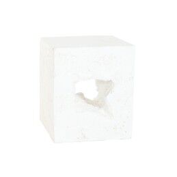 Home ESPRIT|Mesa de apoio Home ESPRIT Branco 40 x 40 x 46 cm