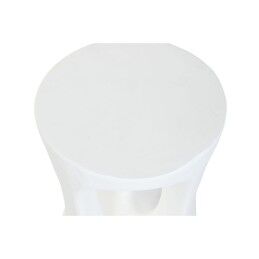 Home ESPRIT|Mesa de apoio Home ESPRIT Branco 35,5 x 35,5 x 51 cm