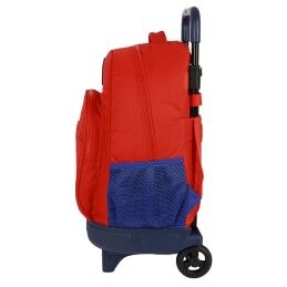 Atlético Madrid|Mochila Escolar com Rodas Atlético Madrid Vermelho Azul Marinho (33 x 45 x 22 cm)