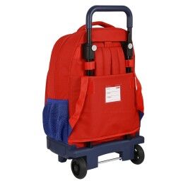 Atlético Madrid|Mochila Escolar com Rodas Atlético Madrid Vermelho Azul Marinho (33 x 45 x 22 cm)