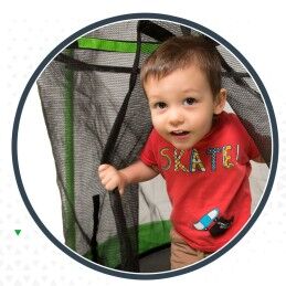 Aktive|Cama Elástica Infantil com Rede de Segurança Aktive 122 x 184 x 122 cm