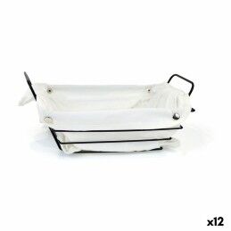 DKD Home Decor|Cesta do Pão DKD Home Decor 30,50 x 20,7 x 15 cm Metal Terracota Amarelo Vintage (2 Unidades)