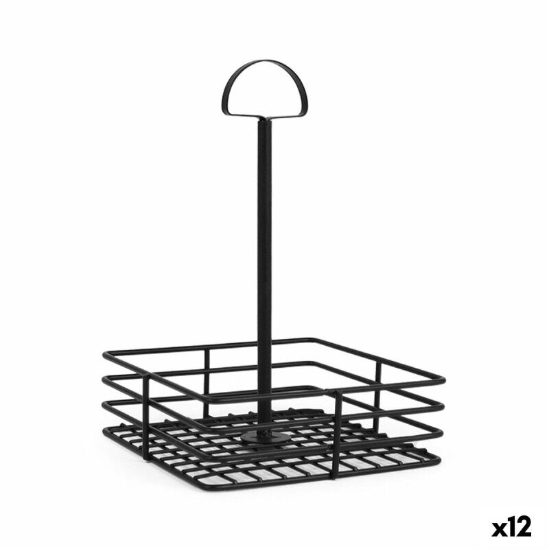 My Bar|Recipiente para molhos My Bar 15 x 15 x 22 cm Preto (12 Unidades) My Bar|Recipiente para molhos My Bar 15 x 15 x 22 cm Preto (12 Unidades)